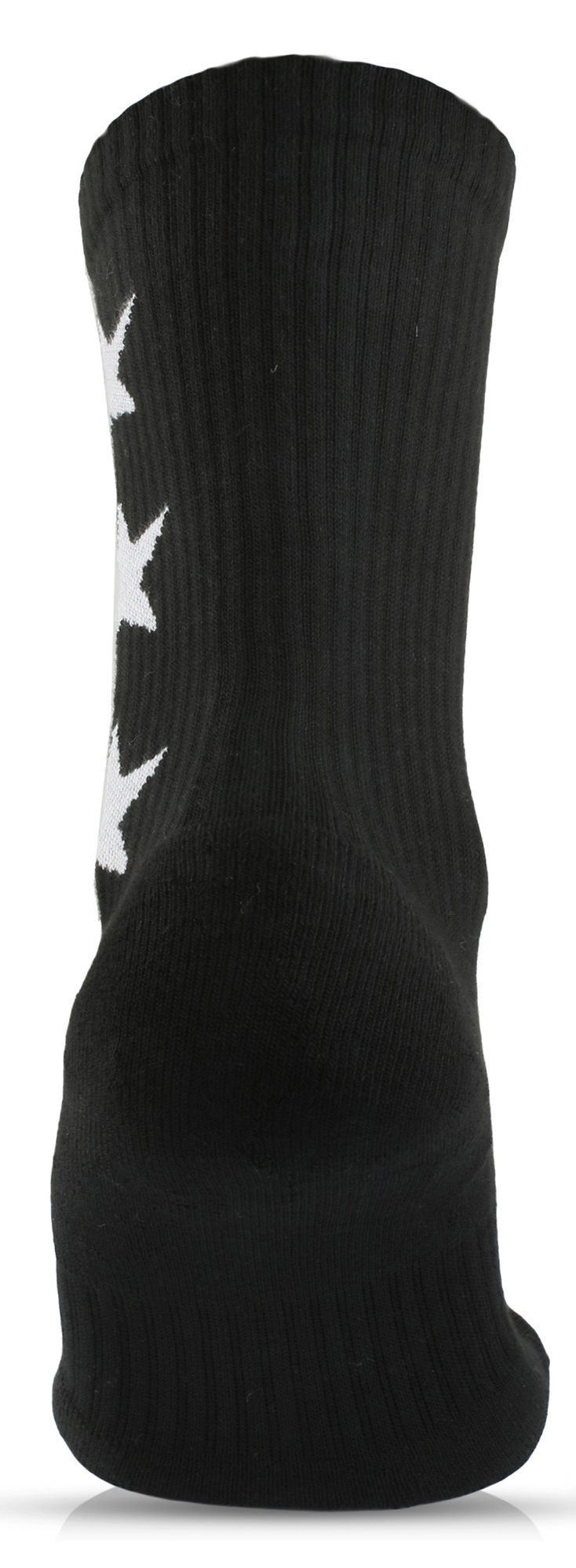 "3 Star" Black and White Socks